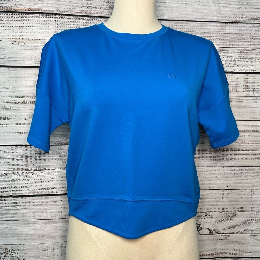 Lauren Ralph Lauren‎ Women's XS Knit Short-Sleeve Top in Tropic Royal